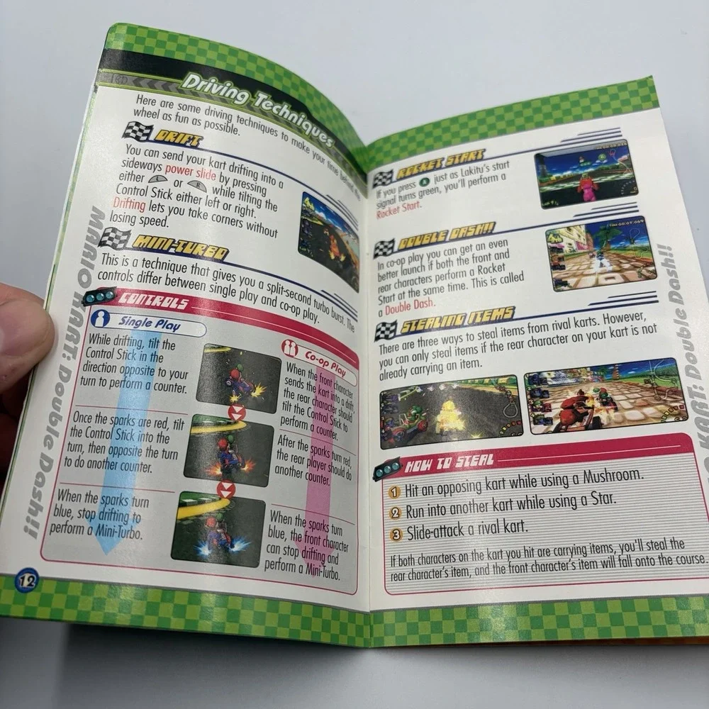 (Manual Only) Mario Kart Double Dash Nintendo Gamecube Instruction Booklet